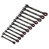 Draper 03896 Ratcheting Spanner Set Black (12 Pieces)