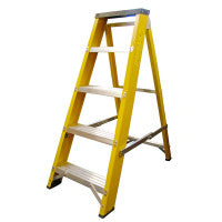 Lyte NGFBB5 Heavy Duty EN131-2 Professional Glassfibre Swingback Stepladder with Step 5 Tread