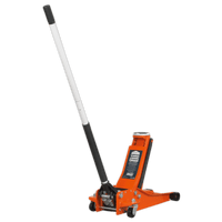 Sealey 2001LEOR Trolley Jack 2tonne Low Entry Rocket Lift Orange