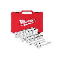 Milwaukee 4932464944 Metric & Imperial 1/4" Drive Ratcheting Socket Set (50 Pieces)