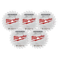 Milwaukee 4932471311 ATB Circular Saw Blade 165mm x 16mm 24T (5 Pack)