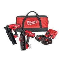 Milwaukee M18FPP2BE-522B 18V Nailer Twin Kit with 1x 5.0Ah & 1x 2.0Ah Batteries