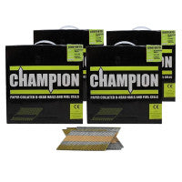 Champion 1st fix 2.8 x 51mm Electro Galvanised Annular Ring Nails 13200 (No Fuel Cells) 4 Boxes