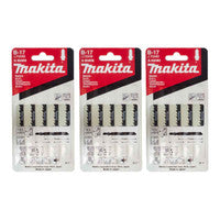 Makita A-85690 Clean Cut Wood Jigsaw Blades 105mm x 6 TPI (15 Pack)