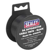 Sealey AC0507B Automotive Cable Thick Wall 5A 7m Black