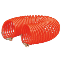 Sealey AH10C/6 PU Coiled Air Hose 10m x Ø6mm with 1/4"BSP Unions