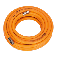 Sealey AHHC10 Air Hose 10m x Ø8mm Hybrid High Visibility with 1/4"BSP Unions