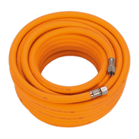 Sealey AHHC15 Air Hose 15m x Ø8mm Hybrid High Visibility with 1/4"BSP Unions