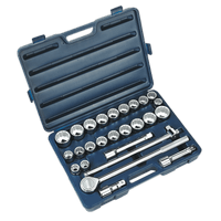 Sealey AK2582 Socket Set 26pc 3/4"Sq Drive 12pt WallDrive® - DuoMetric®