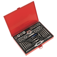 Sealey AK3033 Tap & Die Set 33pc Split Dies Metric/UNF/BSP