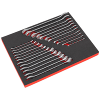 Sealey AK63256 Combination Spanner Set 23pc Metric/Imperial