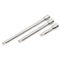 Sealey AK763 Wobble/Rigid Extension Bar Set 3pc 3/8"Sq Drive
