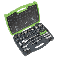 Sealey AK7961 Socket Set 26pc 1/2"Sq Drive 6pt WallDrive Metric