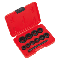 Sealey AK8183 Bolt Extractor Set 11pc Spanner Type