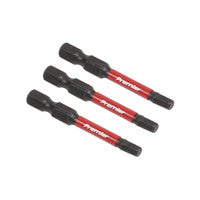 Sealey AK8237 Hex 4mm Impact Power Tool Bits 50mm - 3pc