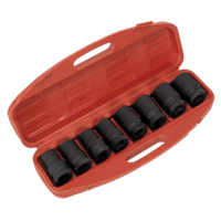 Sealey AK888M 1" Square Drive Impact Metric Socket Set 8pc