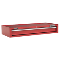 Sealey AP41119 Mid-Box 1 Drawer with Ball Bearing Slides Heavy-Duty- Red
