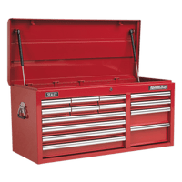 Sealey AP41149 Topchest 14 Drawer with Ball Bearing Slides Heavy-Duty - Red