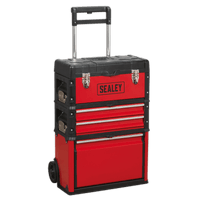 Sealey AP548 Mobile Steel/Composite Toolbox - 3 Compartment