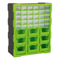 Sealey APDC39HV Cabinet Box 39 Drawer - Hi-Vis Green/Black