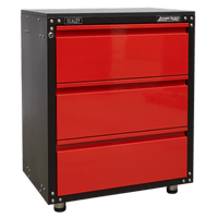 Sealey APMS82 Modular 3 Drawer Cabinet with Worktop 665mm