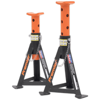 Sealey AS3O Axle Stands (Pair) 3tonne Capacity per Stand Orange