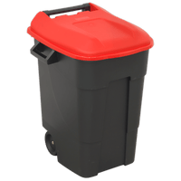 Sealey BM100R Refuse/Wheelie Bin 100L - Red