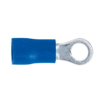Sealey BT24 Easy-Entry Ring Terminal Ø4.3mm (4BA) Blue Pack of 100