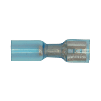 Sealey BTSPF25 Heat Shrink Push-On Terminal 6.4mm Female Blue Pack of 25