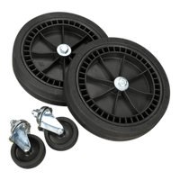 Sealey COMPKIT5 Wheel Kit for Fixed Compressors - 2 Castors & 2 Fixed