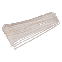 Sealey CT30048P100W Cable Tie 300 x 4.8mm White Pack of 100