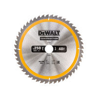 DeWalt DT1957 Stationary Construction Circular Saw Blade 250 x 30mm 48T