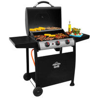 Dellonda DG14 Gas BBQ Grill 600 x 420mm (Black/Stainless Steel)