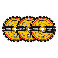 DeWalt DT10624-QZ Extreme Circular Saw Blade for Wood 165 x 20mm 24T (3 Pack)
