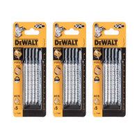 DeWalt DT2213-QZ Bi-Metal HCS Jigsaw Blades for Wood 100mm x 4.2TPI (15 Pack)