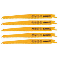 DeWalt DT2349-QZ Reciprocating Saw Blades 228mm x 6TPI (5 Pack)