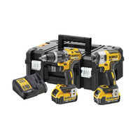 DeWalt DCK266M2T 18V XR Cordless Combi Drill & Impact Driver Twin Pack with 2x 4.0Ah Batteries