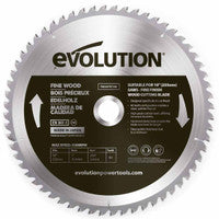 Evolution FW255TCT-60 Fine Wood Circular Saw Blade 255mm x 25.4mm x 60T
