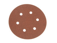 Faithfull FAIAD15040H Hook & Loop Sanding Disc DID2 Holed 150mm x 40g (Pack of 25)