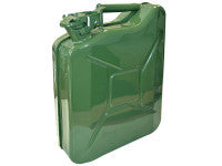Faithfull FAIAUJERRY10 Green Jerry Can - Metal 10 Litre
