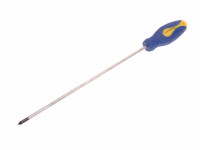 Faithfull Soft-Grip Screwdriver Pozidriv Tip PZ1 x 250mm Long Reach