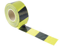Faithfull FAITAPEBARBY Barrier Tape 70mm x 500m Black & Yellow