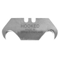 Faithfull FAITKB10UKH Heavy-Duty Hooked Trimming Knife Blades (Pack 10)