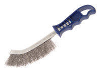 Faithfull FAIWBHANDSS Wire Scratch Brush Stainless Steel Blue Handle