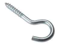 ForgeFix 80 x 12Ga Screw Hook ZP 10SH8012 (10 Pack)
