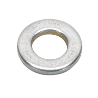 Sealey FWA612 Flat Washer M6 x 12mm Form A Zinc DIN 125 Pack of 100