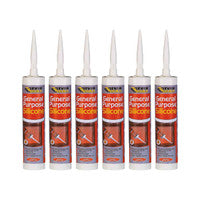 Everbuild GPSWE General Purpose Silicone White 280ml (6 Pack)