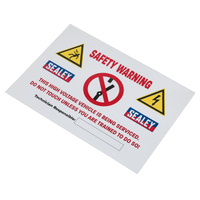 Sealey HYBRIDSIGN Hybrid/Electric Vehicle Warning Sign