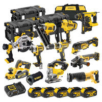 DeWalt TDKIT12X5 XR 18V 12 Piece Power Tool Kit with 5x 4.0Ah Batteries