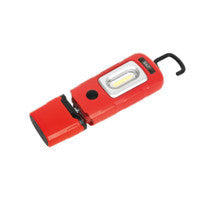 Sealey LED3601R Rechargeable 360 Inspection Lamp 3W COB + 1W LED Red Lithium-Polymer